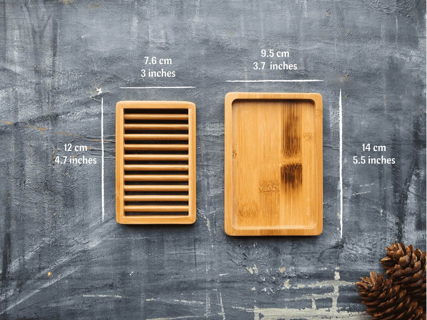 Dual-layer Bamboo Soap Dish