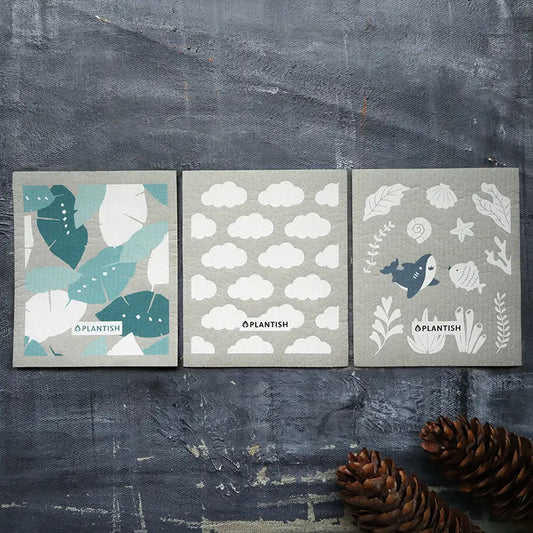 Cloudy Melody - Swedish Sponge Cloth Set