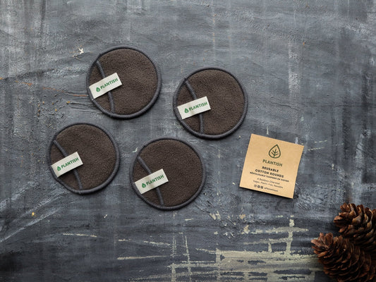 Reusable Cotton Rounds - Bamboo Charcoal