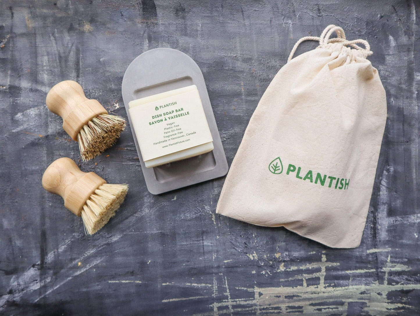 Zero Waste Dish Soap Set - Hand Brush Kit