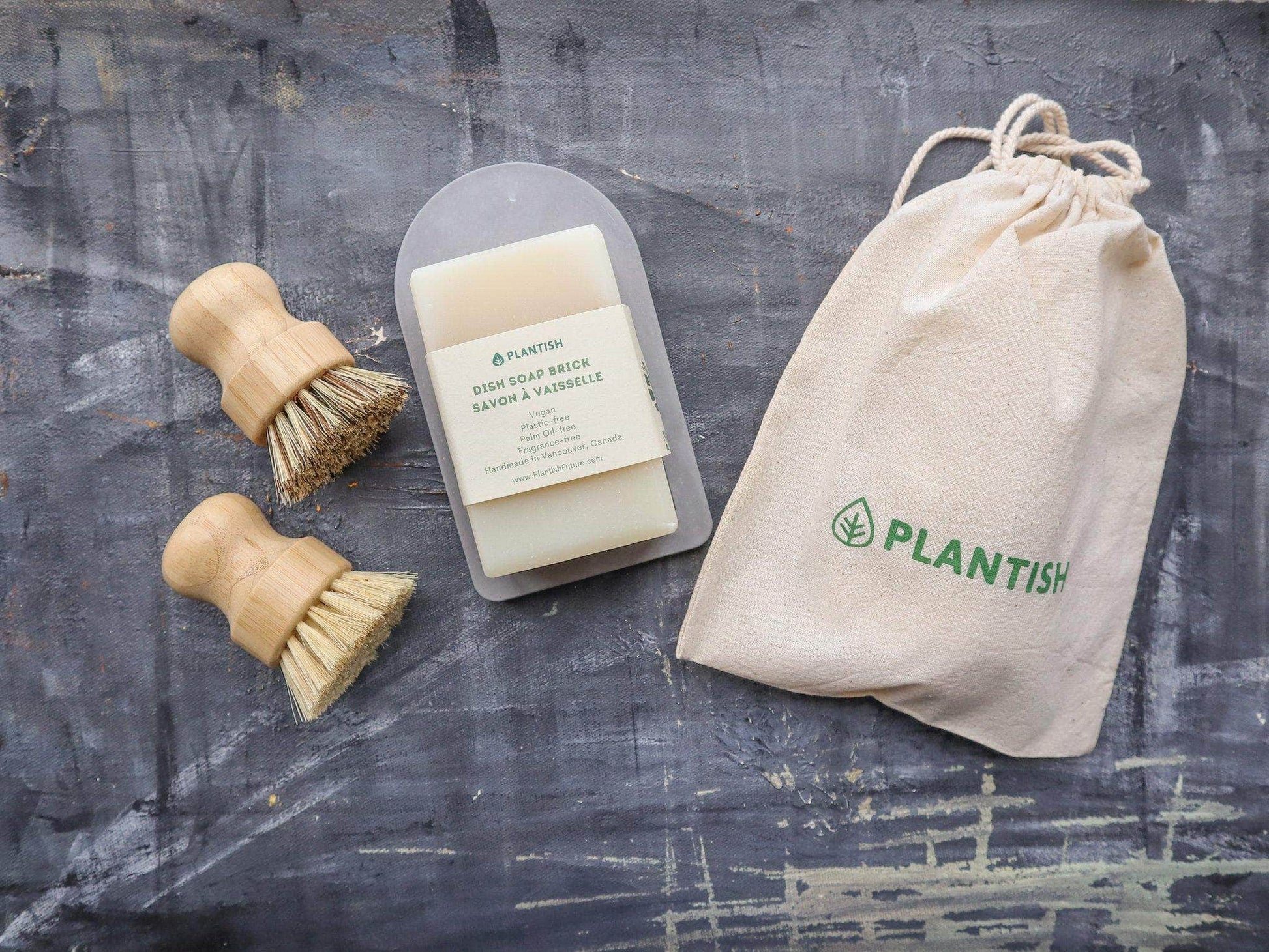 Zero Waste Dish Soap Set - Hand Brush Kit